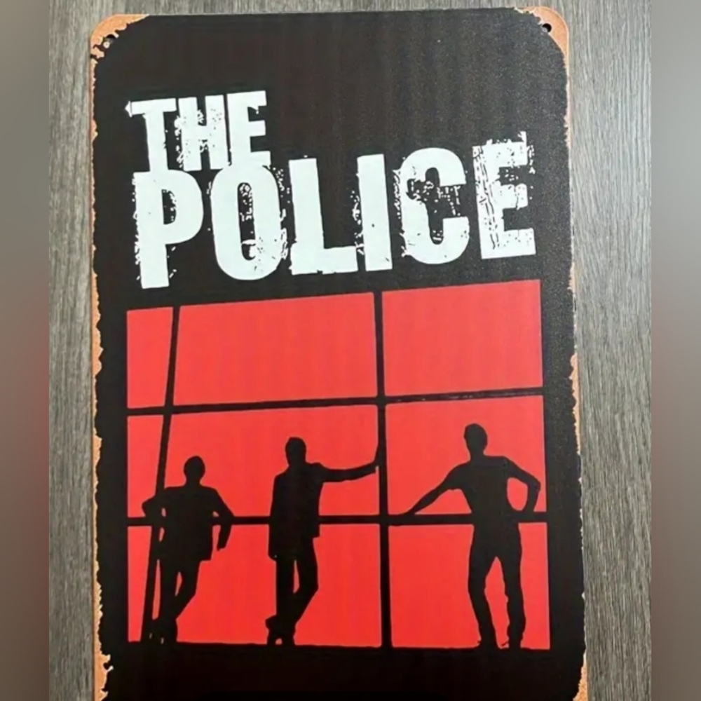 The Police Band Decorative Tin Sign